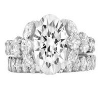 2. CT Marquise Clear Simulirani dijamant 14k bijelo zlato graviranje halo obljetnice vjenčanja Angažman