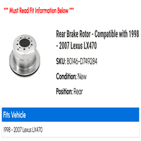 Zadnji rotor kočnice - kompatibilan sa - L 2006