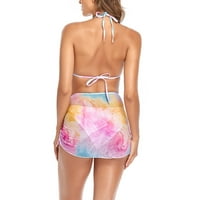 Tummy Controls za žene Bikini Hawaiian Cvjetni print plaža plaža odjeća moda plus veličine kupaći kostim