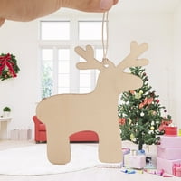 Tinksky božićni ukrasi snjegović Elk Santa Claus Drveni Xmas Tree Viseći privjesak za kućnu zabavu Dekor