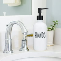 Set raspršivača sapuna, sadrži stakleni sapun sa sapunom za ruke i dozator sapuna od stakla. Kuhinjski