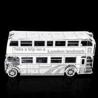 AOZOWIN 3D Metal sastavljen modeli DIY zagonetni autobus model Desktop Dekoracija