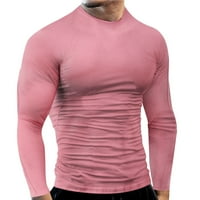 Muške majice Proljeće Ljeto Fitness Sportski Brzi prženje Dugih rukava Majica Solid Boja uska elastična
