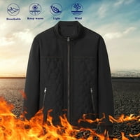 Advoicd Jackes za muškarce Niska rezana jakna Ruka Ležerni jesen i zimski kaput jakna Topli džepovi