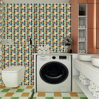 Mozaičke naljepnice za zidne pločice, DIY samoljepljiva vodootporna ljepljiva pozadina, kuhinja kupatilo