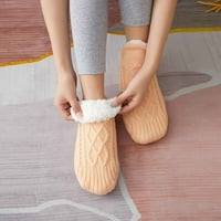 Termički papuče Skačene čarape Termalni kat za žene u zatvorenim čarapama zatvorene tkane neklizajuće