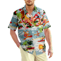 Muška košulja Havajska stila Ličnost Praktična umjetnost Muška odjeća za prijatelje za dnevno na otvorenom