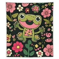 Cartoon Frog tapestrija za dječju sobu, ova žaba tapiserija je savršen dodatak bilo kojoj kolekciji
