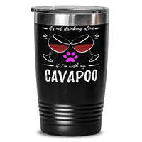 Cavapoo Dog Mom 20oz Tumbler Travel Mug Funny Wine Lover Poklon Idea