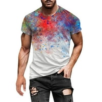 Muška majica Moda Proljeće Ljeto Ležerne prilike kratkih rukava O-izrez Gradient Tine Dye Ispisane majice