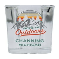 Channing Michigan istražuju na otvorenom SOUVENIR SQUENIR BASE TEAKOR STAKLO 4-pakovanje
