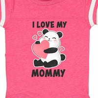 Inktastic volim moju mamu s panda ilustracijom poklon baby boy ili baby girl bodysuit