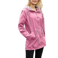 Kišne jakne za žene Vodootporne žene Jakne zatvarač kaput modna vjetroelektrana odjeća natuvremena odjeća