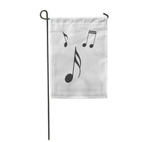Glazba Note u Stručnu stranici Simbol za vašu stranicu Vrtna zastava Dekorativna zastava Kuća baner