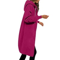 Yubatuo ženske casual sa dukseve duge duge tuničke duksere zimske jakne s kapuljačom na kapuljaču s