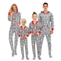 Božićna odjeća postavljena porodica podudaranje pidžamas kombinezon za padžama-dijete podudaranje za