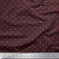Soimoi Rayon Crepe tkanina Geometrijska kosinja ispis tkanine sa širokim dvorištem