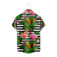 Cvijeće Tropical Hawaii Ljeto Muške havajske dječake Djeca Vintage 3D Ispiši labave majice Muška plaža