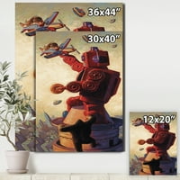 Art DesimanArt King Kong Robot Moderna i savremena premium platna zidna umjetnost u.