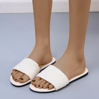 Verpetridure Ženske sandale Ležerne prilike ljetne žene Jednoredne sandale Ravne papuče Boju sve odgovarajuće