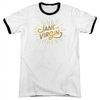 Trevco Jane The Virgin & Golden Logo Zvotce za odrasle, bijela i crna - 3x