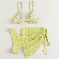 Bikini setovi Žene kupaći kostimi kupaće kostimi visoko kontrast bikini set Solid Coles Tropical Modni
