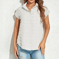 Prevelizirani obični bluze 60% popusta na majice kratki rukav ženski vrhovi Trendy Ležerne prilike Jacquard