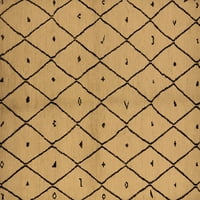 Ahgly Company u zatvoreni pravokutnik Solid Brown Modern područja tepiha, 8 '12 '