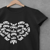 TStars muns valentinovo proming majica Love Unise košulja za video gamer kontrolere za ruke poklon ide