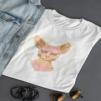 Slatka smiješna mirovala majica sfin mačka žene -image by shutterstock, ženska mala