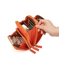 Fusipu Žene Multi džepovi Zapalice za zipše mini torba Crossbody Telefon torbica torbica novčanik