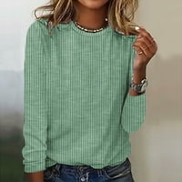 Fragarn dugih rukava majica bluza za klirensu pulover ženske bluze okrugli vrat casual dugih rukava