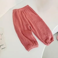 Štednjake harem hlače za djevojku dječje djece dječje djevojke slatke slatke elastičnosti pantalone hlače hlače, ružičaste