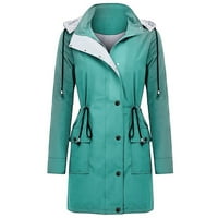 Symoidni ženski kaputi i jakne sa kapuljačom - čvrsta jakna za kišu na otvorenom plus vodootporan s