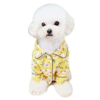 Papaba PET PAJAMAS, proljeće ljetni cvijet ispis prozračne dvonožne pasa štene pidžama