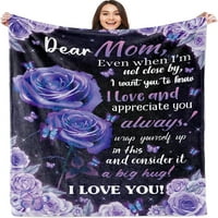 Nosbei baka pokloni za žene, suncokretov majke Dan pokrivač, cvjetni stil bacaju deke, porodični pokrivač