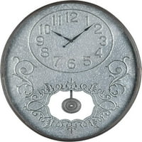 Zidni sat Rovkeav Jane u pocinčanom čeliku i bronzu