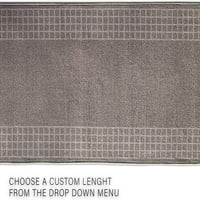 Ručka tepih za hodnik kaksirano obrubljene sive boje ili široko po vašoj duljini, otporni na gumenu