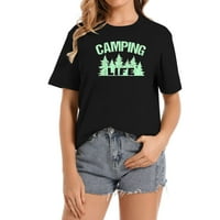 Kampiranje Životne majice Camper Cute Camping Porodična majica Majica