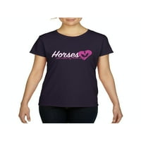 Normalno je dosadno - ženska majica kratki rukav, do žena veličine 3xl - konji u kojem mi je srce