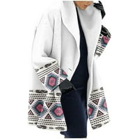 Softmallow zimski jakne kaputi za žene, žene zimske dugih rukava otvoreni kardigan casual kaput jakna