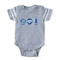 Cafeprespress - Mir Love Blue Hope - Slatka novorođenčad za bebe nogometne bodi