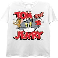 MENS Tom & Jerry Battle Majica - Classic Hanna-Barbera Tee - Vintage 80-ih 90-ih Cartoon Chase Majica