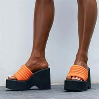 CAICJ Walking Cipele Žene Ljeto klin sandale za žene Otvori nožni prste elastične iskrivljuju na krizeston