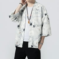 Symoidni muški kaputi i jakne - Kineska slikarska majica Casual Ležerne sa pet point za ispisani lagani