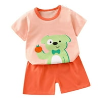 Djevojčice Outfit Outfit Clearence Toddler Kids Baby Boys Girls Modni slatki kratki rukav Puppy Print