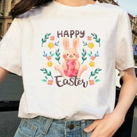 Sretan Uskršnji zeč zečje majice Doodle žene -Image by Shutterstock, ženska srednja
