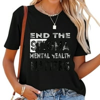 Završite majicu mentalnog zdravlja Stigme Majica za mentalnu zdravlje