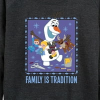 Smrznuta - Olaf Porodica je tradicija - ženski lagani francuski pulover