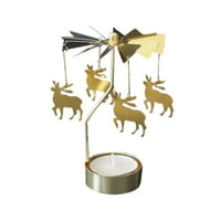 Cieken vruće predenje rotacijskog metala karusela čaj za čaj za čaj za svijeće Svjetlo svjetlosni poklon